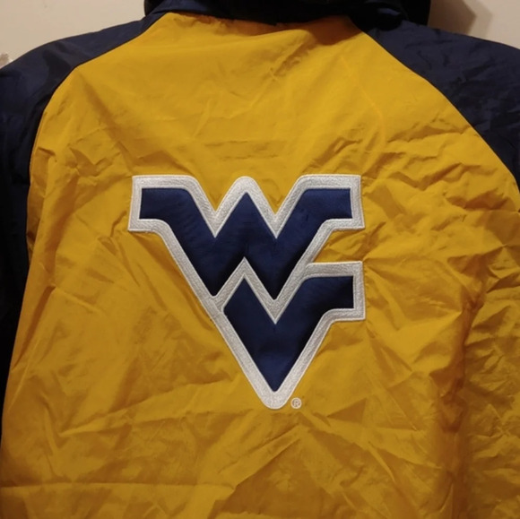 West Virginia Mountaineers Pullover Windbreaker Jacket Size Kids Large 14/16 - Picture 6 of 8
